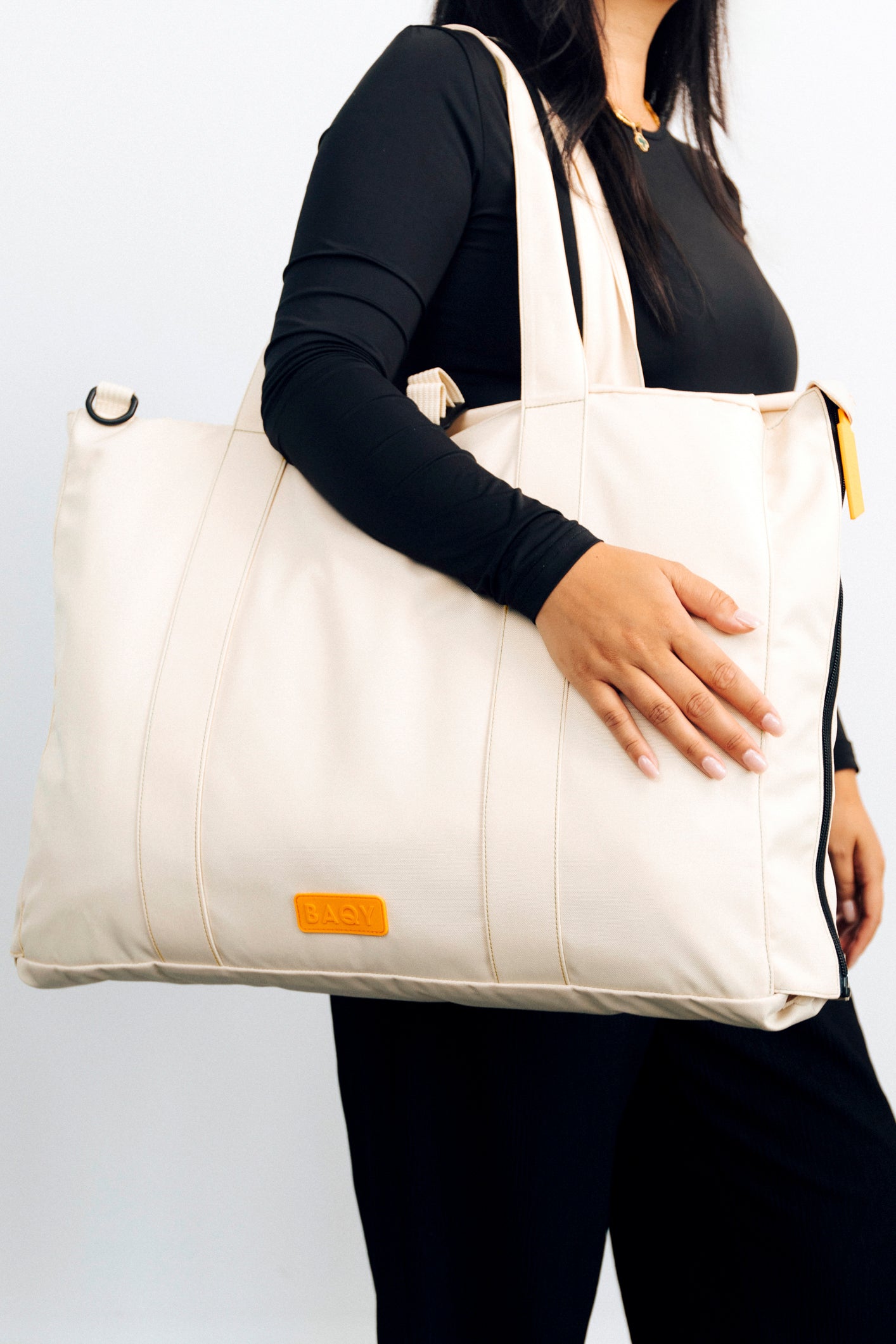 BAQY Tote Bag - Oat White