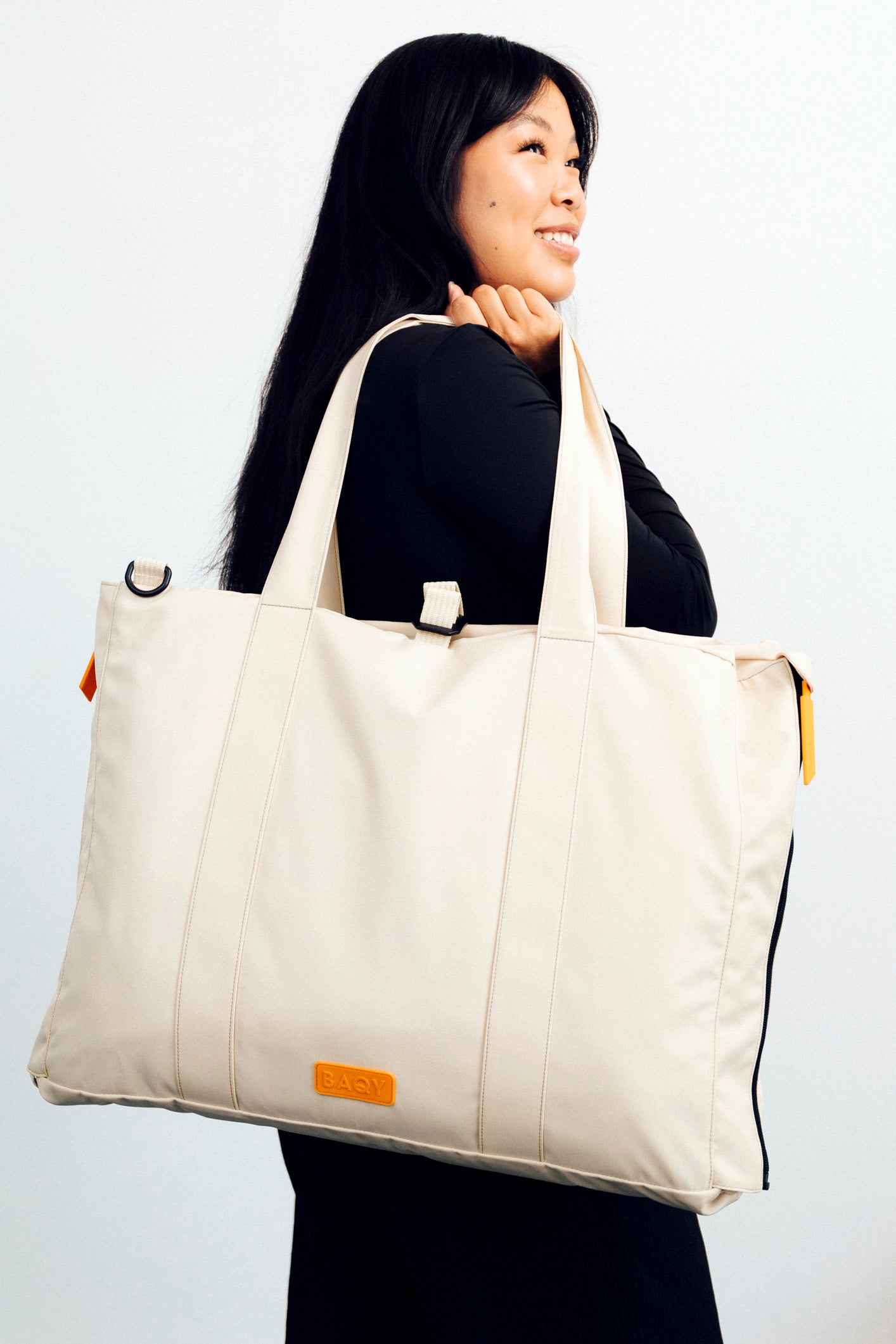 BAQY Tote Bag - Oat White